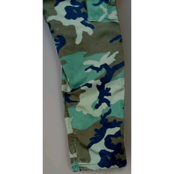 Vintage Military BDU Pants Woodland Camo Men’s Medium 35x32 Cargo Army Style - Picture 10 of 11